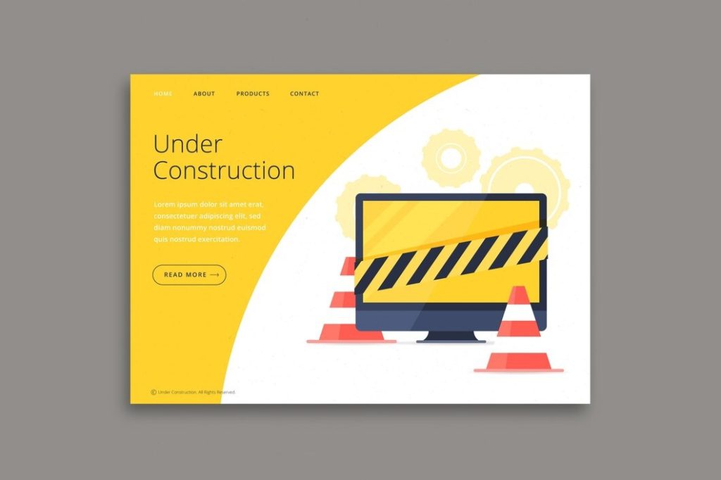 under construction