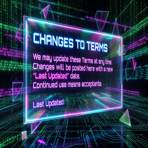 changes of terms and conditions deaspinwin.com